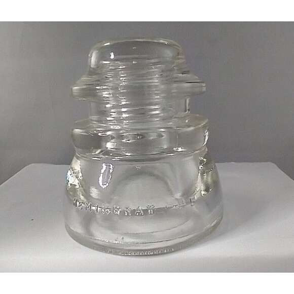 Vintage Hemingray #45 24-48 made in USAClear Glass Insulator. CHIP FREE - Picture 5 of 6